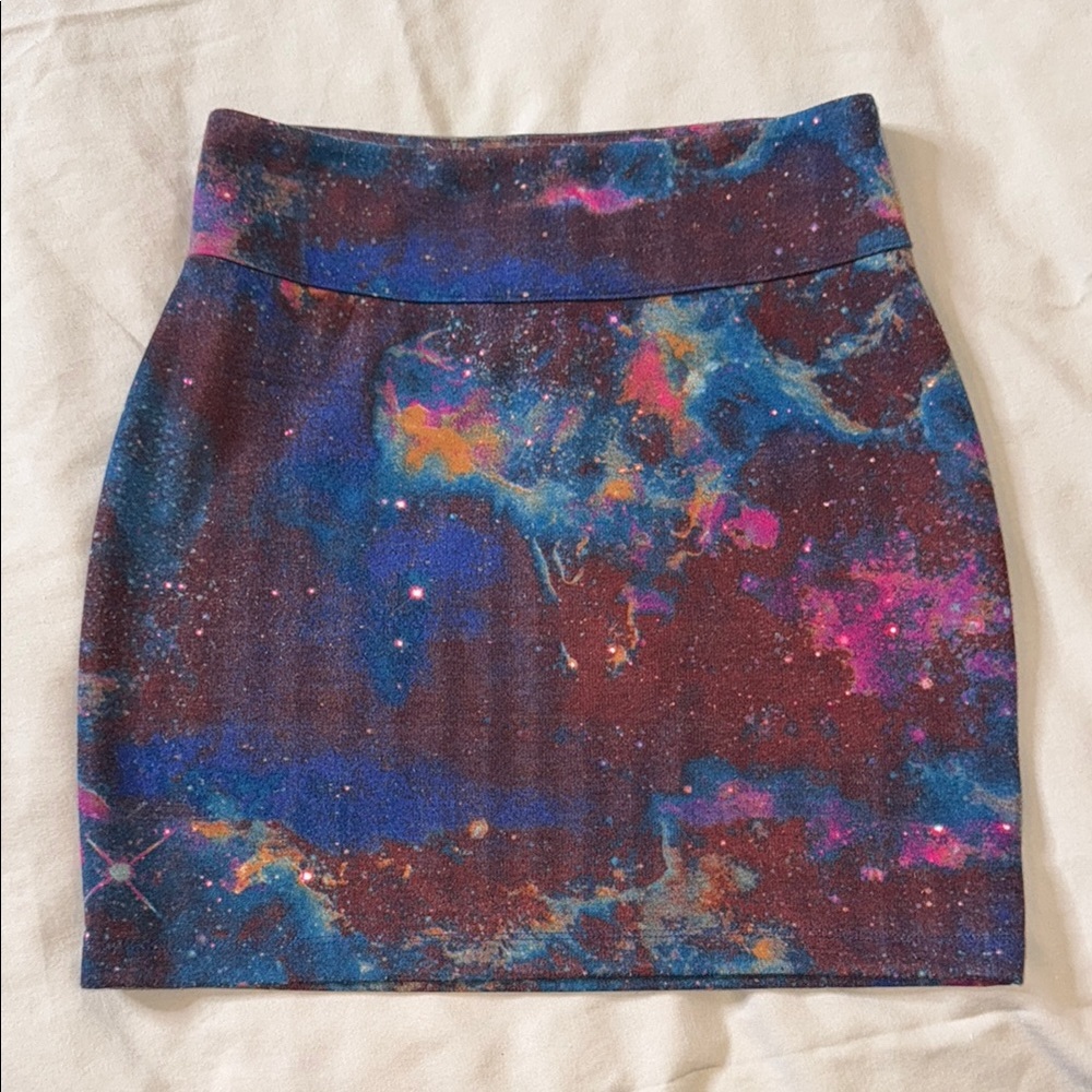 Galaxy Print Women's Skirt